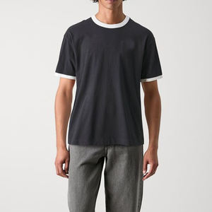 Camiseta Ringer, Camisetas de Estilo Suave Unisex, Jersey Fino, Camisetas de Manga Corta para Hombre, Camisetas Ringer - Product Image 5