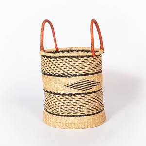 Panier de décoration en jonc de mer africain prix le plus bas paniers en herbe de mer bolga organisateur de rangement en paille fabriqué à la main - Product Image 2