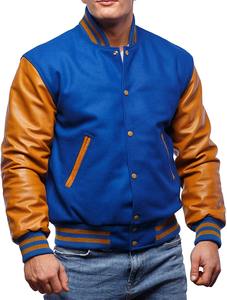 2022 grande taille hommes collège varsité vestes Logo personnalisé plaine Letterman support capuche en gros tissu blanc pour une utilisation en hiver - Product Image 2