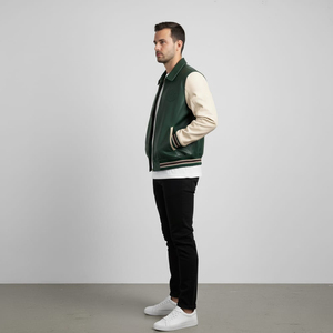 Premium Quality Coated <b>Canvas</b> Leather Turn Down Collar Zip Closure Windproof Winter Wear <b>Jacket</b> with Custom Design - Product Image 6