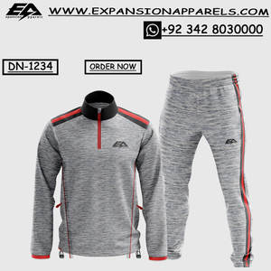 Conjunto de ropa deportiva para gimnasio XL de la mejor calidad 100% poliéster Melange con camisa y pantalones de chándal MOQ bajo envío aéreo - Product Image 5