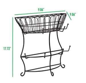 <b>Mug</b> <b>Tree</b> with Basket for Coffee Pod Storage new modern and luxury design for Kitchenware coffee bar wholesale made in india - Product Image 5