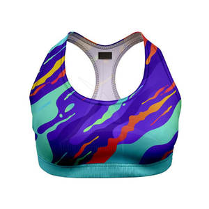 Soutien-gorge de sublimation respirant au meilleur design pour femmes, couleurs et logo personnalisés, haute qualité, fitness, prix bas - Product Image 6