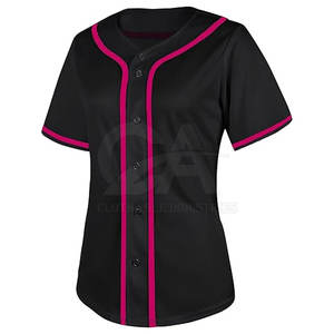 Jersey de softball de mujer con nombre de equipo personalizado, jersey de softball de alta calidad hecho en fábrica para mujer - Product Image 2