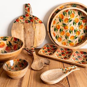 กล่องไม้อะคาเซียขัดเงาด้วยมือดีไซน์ใหม่สำหรับห้องรับประทานอาหารและของขวัญสำหรับบ้านและสวนในรูปแบบกลมสำหรับบ้านที่ทันสมัย - Product Image 2