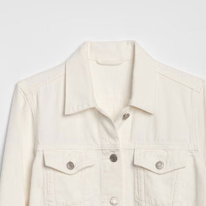 Women's Trendy Faded Design Jeans <b>Jacket</b> Zipper Full Sleeve Breathable Nylon <b>Lining</b> Plain Cotton Printed Technics - Product Image 6