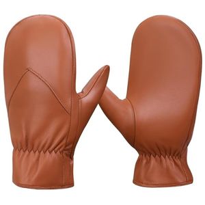 Gants confortables en cuir à doigts entiers en fourrure chaude Nouveau design pour les sports décontractés en plein air-Optimal pour l'écran tactile en hiver - Product Image 1