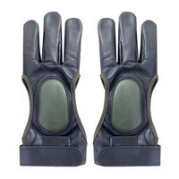 Gants de chasse à trois doigts pour hommes, femmes, adolescents et adultes, gants de tir à l'arc pour débutants