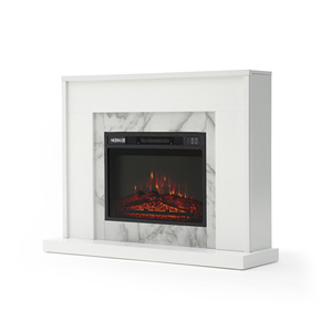 Chimenea eléctrica decorativa con revestimiento - Product Image 1