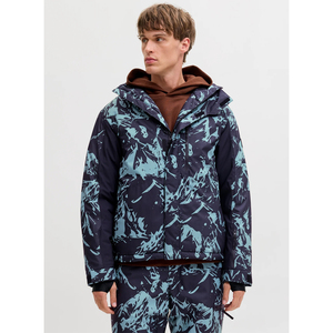 Veste Softshell Homme Personnalisable de Haute Qualité Sports d'Hiver Polyester Vêtement de Plein Air à Capuche Imperméable Coupe-Vent - Product Image 4