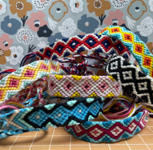 Friendship <b>Bracelet</b> or <b>Anklet</b> Chevron - Colorful - String - Trendy - *CUSTOMIZABLE* - Product Image 1