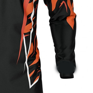 Conjuntos de camisetas de moto con cuello en V para hombre, camisa de montar en motocicleta con estampado de sublimación transpirable de secado rápido para hombre - Product Image 6
