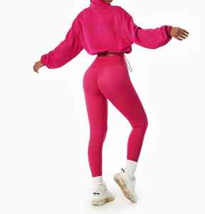 Vente flash, nouveautés d'hiver, leggings et soutien-gorge de sport à séchage rapide, ensembles de survêtements à manches longues pour femmes, ensembles de yoga 3 pièces - Product Image 3