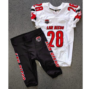 Personalizado al por mayor equipo escolar adulto sublimación práctica juvenil aparejos sarga uniforme de fútbol americano conjunto juvenil camiseta de fútbol - Product Image 6