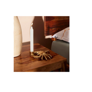 Candelabro cónico chapado en oro vintage perfumado compatible con candelabros cónicos para decoración del hogar de bodas - Product Image 4