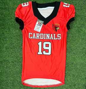 Uniforme de football américain personnalisé de haute qualité avec logo de broderie imprimé par sublimation personnalisé avec rembourrage intérieur de sécurité - Product Image 6