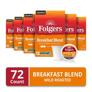Café Folgers Breakfast Blend Tueste Suave, 72 Cápsulas Keurig K-Cup - Product Image 6