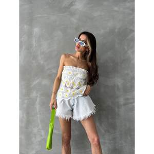 Sujetadores con Estampado de Margaritas al por Mayor, Bustiers Cómodos para Mujer - Product Image 3