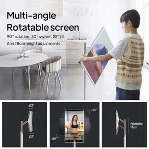 Le Mini Smart <span class=keywords><strong>TV</strong></span> le moins cher avec écran tactile de 21.5/22 // 27/32 pouces batterie intégrée Android <span class=keywords><strong>TV</strong></span> blanc LCD <span class=keywords><strong>TV</strong></span> portable - Product Image 3