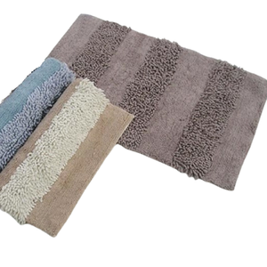Prix usine 100% coton Chenille tapis de bain décoratif salle de bain plancher tapis tapis résistant à l'eau-directement fourni - Product Image 1