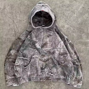 Sweat-shirts à capuche pour hommes en coton imprimé vintage personnalisé, camouflage, 450 g/m², sweat-shirts à capuche ample, graphique, camouflage de chasse, sweat-shirt lourd - Product Image 1