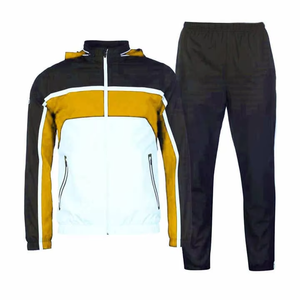 Survêtement de couleurs contrastées pour hommes Jogger Training Suit Logo personnalisé Sportswear Athletic Running Outfit Wholesale OEM Supplier - Product Image 5