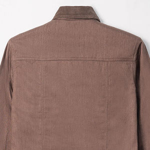 Veste à col en velours côtelé à boutons personnalisable par le fabricant direct, manches longues, style urbain d'hiver, vêtements de neige, tailles XS à 6XL, haute qualité ODM - Product Image 5