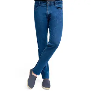 Traspirante 2023 nuovo Design di buona qualità 100% puro Denim estensibile Jeans Casual moda uomo a prezzo di fabbrica all'ingrosso