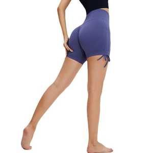 Shorts Deportivos de Mujer de Cintura Alta, Sin Costuras, Transpirables, Estilo Vintage, para Gimnasio, Fitness, Yoga, Correr - Product Image 4