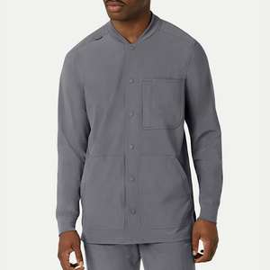 4-Way Stretch Wholesale Spandex Hospital Uniform Custom Logo Nursing <b>Scrub</b> Suits V-Neck Top Medical <b>Scrub</b> <b>Set</b> Women Men - Product Image 1