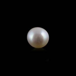 Perles d'eau douce naturelles blanches/dorées de 3,95 carats, taille 7-8 mm, matériau perle naturelle - Product Image 2