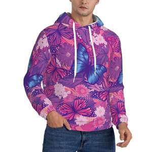Sweat-shirts en tissu éponge 100% coton de haute qualité, sublimation, logo personnalisé pour hommes et femmes, faible MOQ, vêtements d'hiver avec impression - Product Image 1