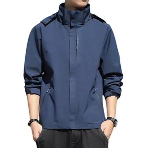 Veste de voile imperméable personnalisée col à bavette amovible équipement de mauvais temps hommes veste de wading offshore pull quart de fermeture éclair - Product Image 1