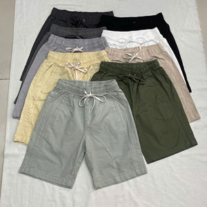 Nouveau tricoté 95% coton 5% Spandex solide taille élastique décontracté respirant Oxford Vietnam vêtements pour hommes court - Product Image 6