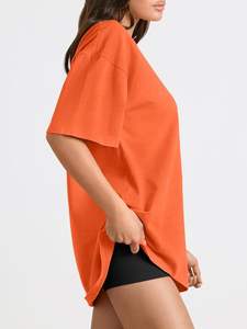 เสื้อยืดผ้านุ่มสำหรับผู้หญิงเสื้อยืดผ้าคอตตอนพิมพ์ลาย OEM สำหรับฤดูร้อน - Product Image 3