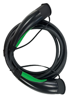 Câble de recharge pour véhicule électrique Casec 22 kW 3 phases 32 A Type 2 J1772, neuf, 380 V, ignifuge, anti-poussière