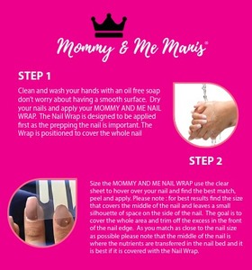 Mascarillas Mom & Me para uñas, envolturas de uñas No tóxicas, respetuosas con el medio ambiente, sin aplicación térmica, para adolescentes, hechas en Estados Unidos, venta al por mayor - Product Image 5