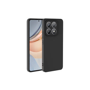 Coque de protection souple en silicone liquide Netzy pour Xiaomi 14T Plus avec dos SAFA Mara Launch Noir - Product Image 1