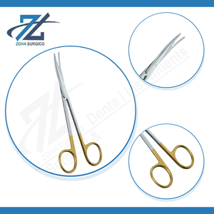 Tijeras Metzenbaum, inserto duro de acero inoxidable, 230mm de largo, recto, 185mm, juego de instrumentos quirúrgicos, reutilizable CE - Product Image 4