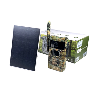 Cámara <span class=keywords><strong>de</strong></span> Caza 4MP 4G LTE, Cámara <span class=keywords><strong>de</strong></span> Vigilancia con SIM Inalámbrica, Visión Nocturna para Caza, Camuflaje Verde con Panel Solar - Product Image 2