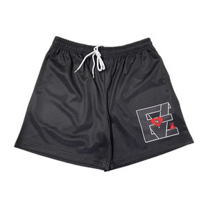Pantalones Cortos Deportivos de Alta Calidad para Hombre, Transpirables, de Algodón 100%, para Gimnasio, Playa, Personalizados en Negro - Product Image 6