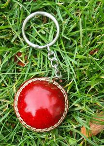 Llaveros de neopreno de acero inoxidable hechos a mano último diseño PU cuero Mini Cricket accesorio ecológico impermeable personalizable - Product Image 6