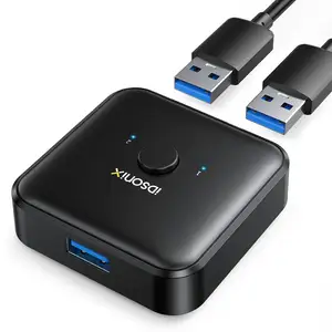 ORICO iDsonix USB 3.0开关选择器USB切换器1进2出 (2进1出)，USB开关2台计算机共享1台打印机设备