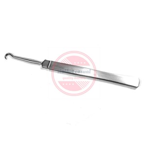 เครื่องมือผ่าตัดสเตนเลสสตีลเครื่องดึงตะขอเกี่ยวกับหลอดลม - Product Image 3