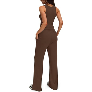 Ensemble de survêtement imprimé à capuche pour femme de haute qualité, 100% coton, écologique, motif uni, adulte - Product Image 5