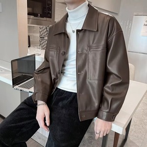 New Stylish Leather Jacket for Men Customized Breathable Oversize Best Selling Leather Jacket for Men Outdoor <b>Outfit</b> - Product Image 6