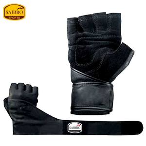 Gants de sport en cuir à demi-doigts pour musculation Gym Fitness Workout avec poignets - Product Image 2