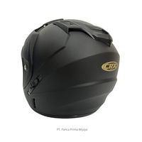 Casque de moto demi-visage CRX Arrow-2 de haute qualité, noir mat, visière standard, ABS, certifié SNI, sécurité pour adultes