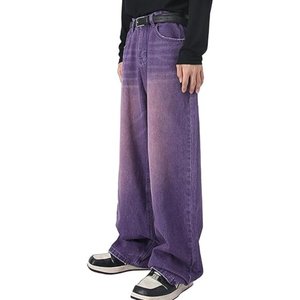 Street Elastic <b>Jeans</b> <b>Men</b> Denim Cargo Pants Wash Solid Color Multi Pockets Casual Mid Waist Trousers Slim Fit Daily Wear <b>Joggers</b> - Product Image 4