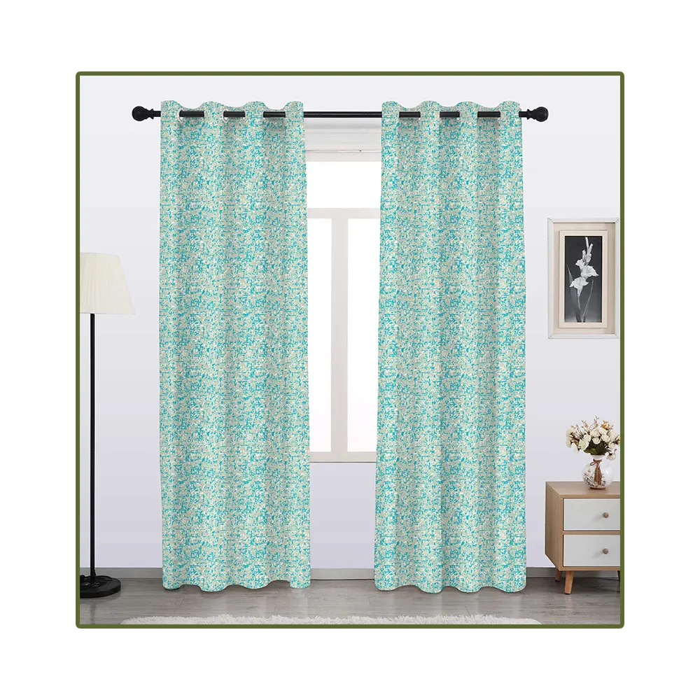 Melhor Tecido de Poliéster Vibrante Multi Layer Cherry Blossom Design Hotel Cortinas Decorativas Neelkamal Fornecedor Por Atacado